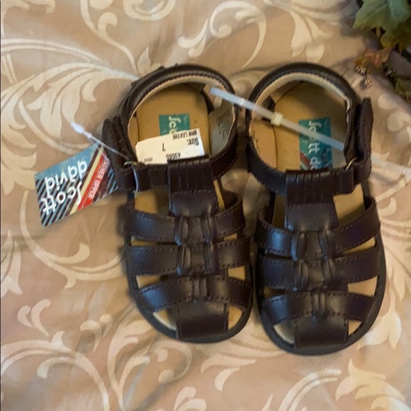 scott david Shoes Nwts Brown Boys Sandals Poshmark